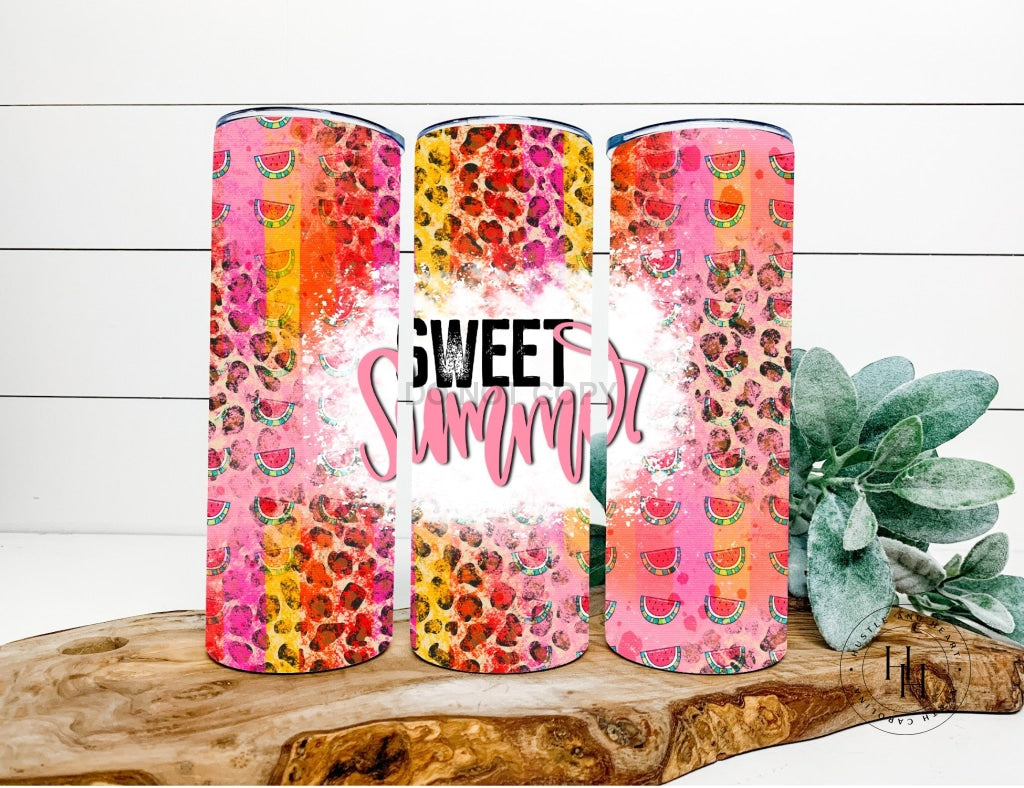 Sweet Summer Completed 20Oz Skinny Tumbler Sublimation