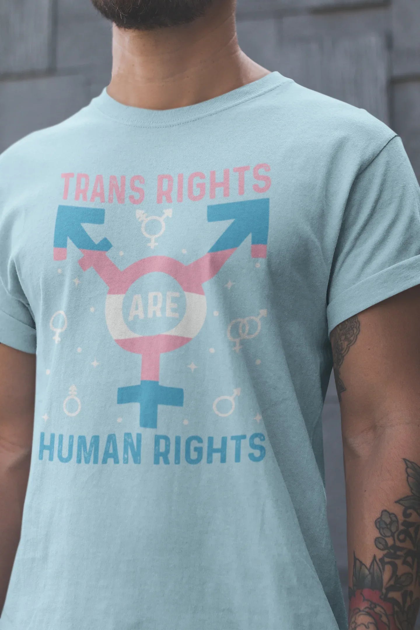Trans Rights Are Human Rights Graphic Tee - Merch Girls