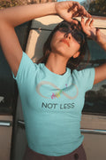 Different Not Less Infinity Autism Neurodiversity Graphic Tee - Merch Girls