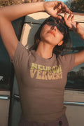 Neurodivergent Retro Wavy Autism Neurodiversity Graphic Tee - Merch Girls