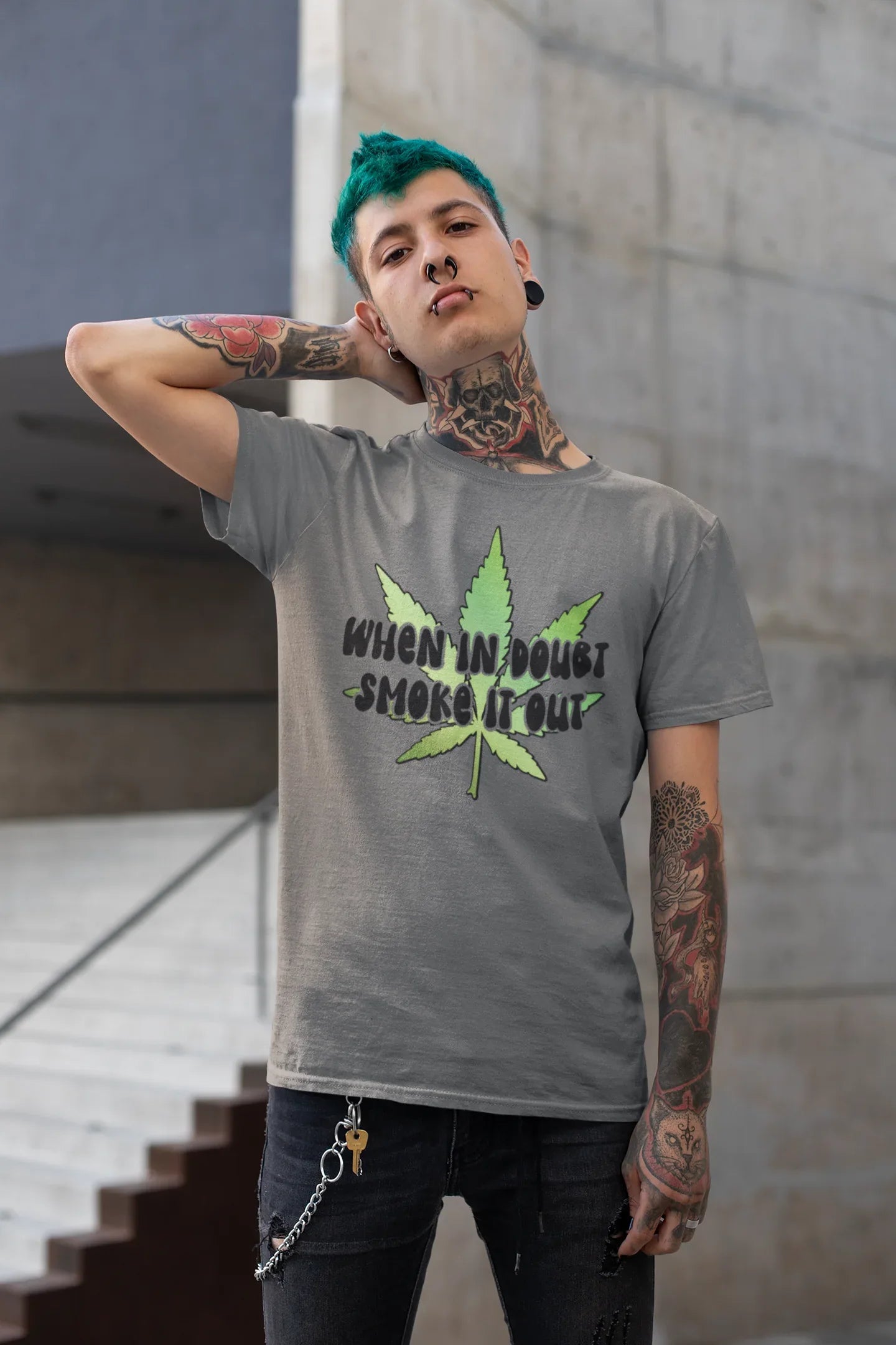 When In Doubt Smoke It Out Graphic Tee - Merch Girls
