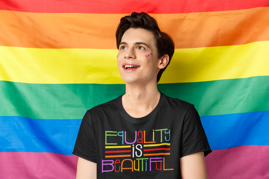 Equality is Beautiful Rainbow Graphic Tee