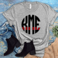 Thin Red Line Monogram Graphic Tee - Merch Girls