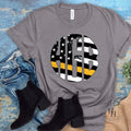 Thin Yellow Line Monogram Graphic Tee - Merch Girls