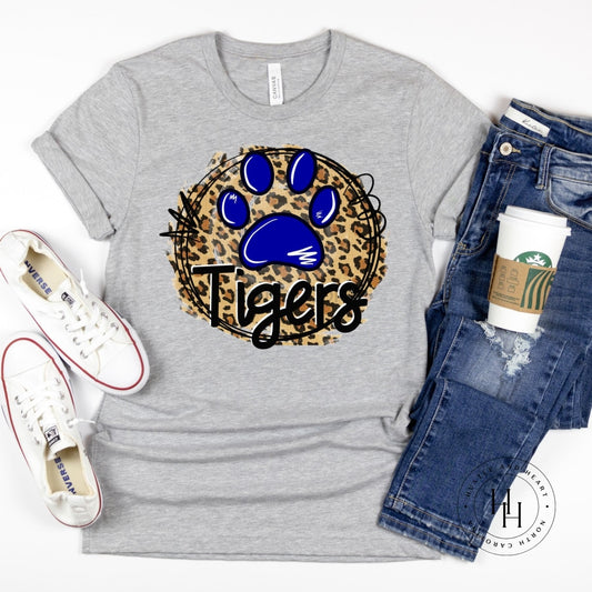 Tigers Blue Graphic Tee Shirt