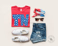 TN Retro Distressed Star Graphic Tee - Merch Girls