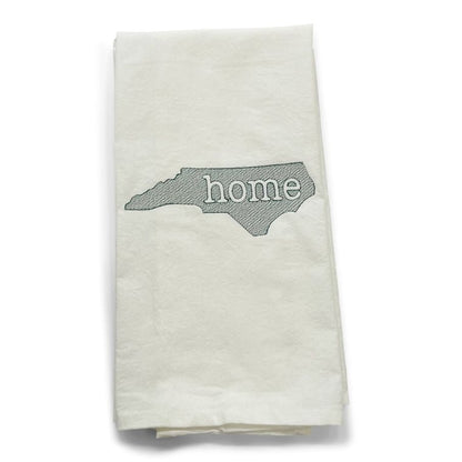 Towel - Embroidered North Carolina Nc Home Sketch