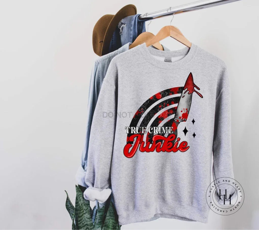 True Crime Junkie Graphic Tee - Merch Girls