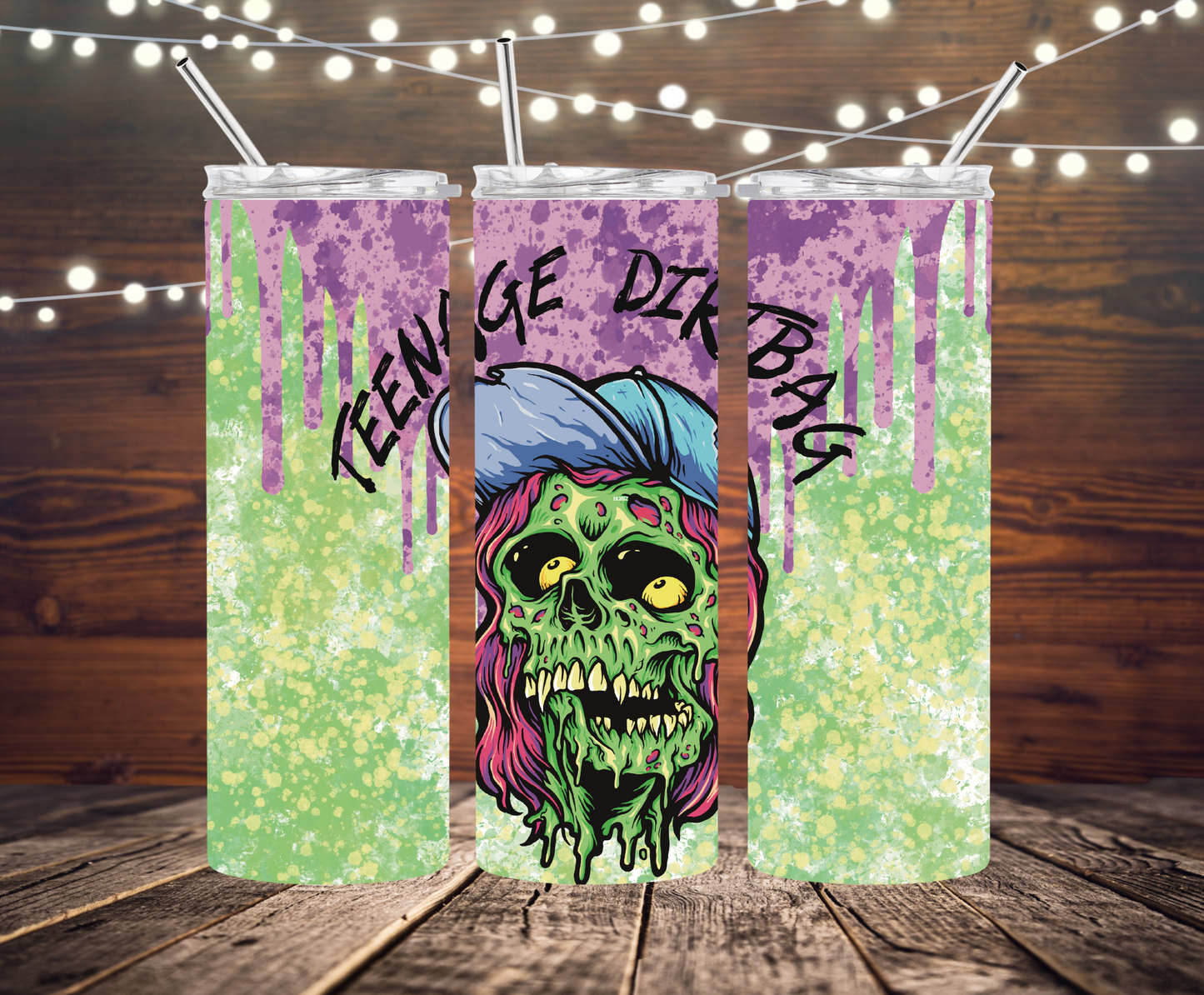 Teenage Dirtbag Zombie Completed 20oz Skinny Tumbler