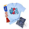 USA Bubble Graphic Tee - Merch Girls