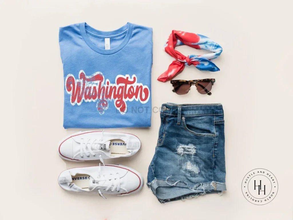 Washington Retro Graphic Tee - Merch Girls