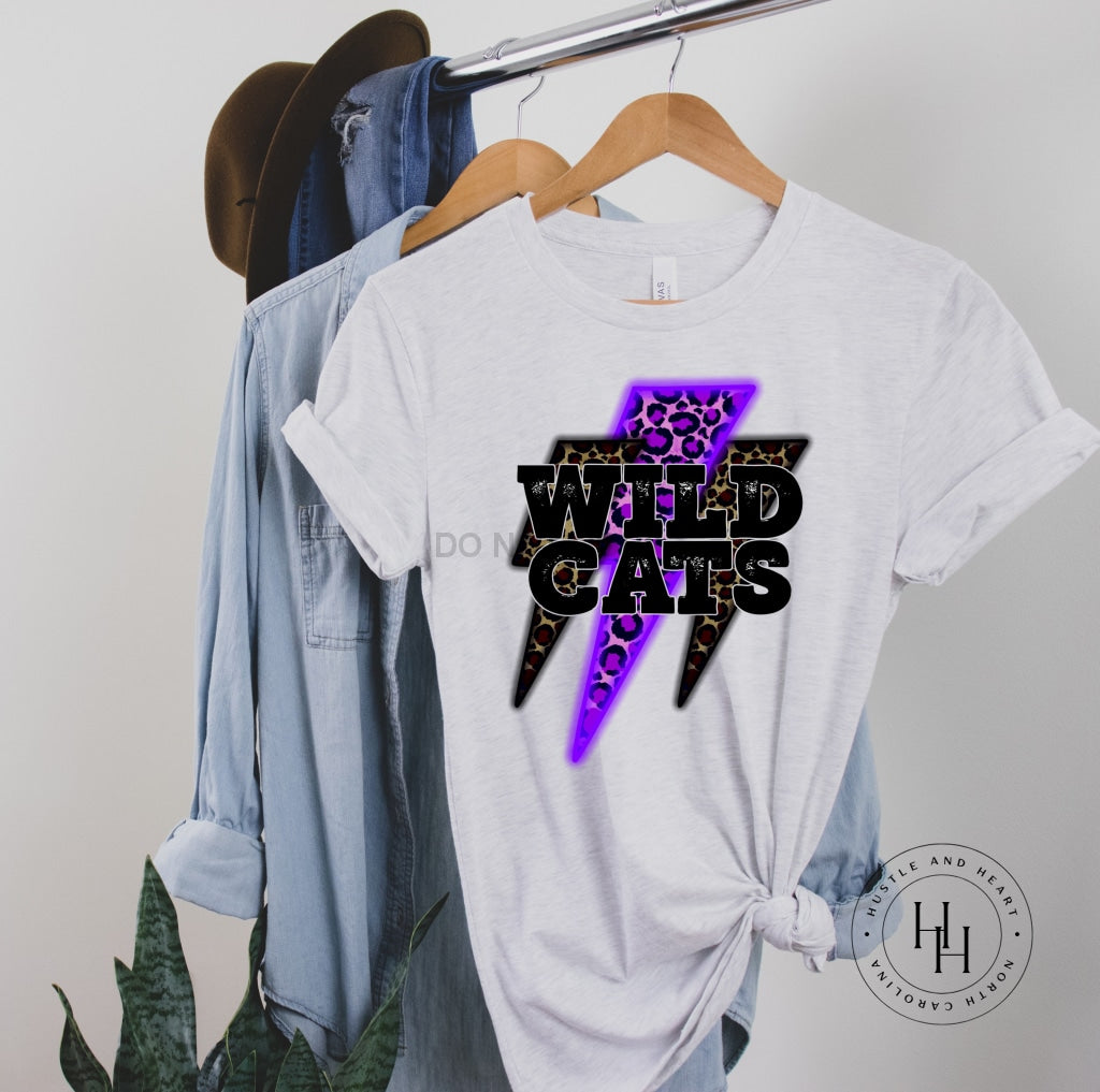 Wildcats Purple Neon Bolts Shirt