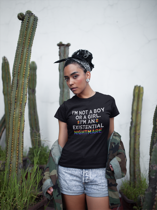 I'm Not a Boy or a Girl I'm An Existenial Nightmare Graphic Tee